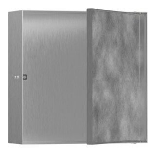 hansgrohe XtraStoris Niche murale Rock 300x300x100mm, avec trou, ES Optic