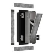 hansgrohe XtraStoris Rock EB-Abfalleimer 300x150x140mm, m befl. Tür, mattweiß-3
