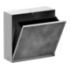 hansgrohe XtraStoris Rock EB-Abfalleimer 300x300x100mm, m befl. Tür, mattweiß-1