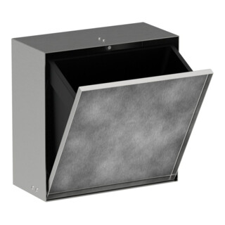 hansgrohe XtraStoris Rock EB-Abfalleimer 300x300x140mm, m befl. T., ES Optic