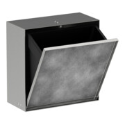 hansgrohe XtraStoris Rock EB-Abfalleimer 300x300x140mm, m befl. T., ES Optic
