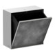 hansgrohe XtraStoris Rock EB-Abfalleimer 300x300x140mm, m befl. Tür, mattweiß-1