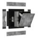 hansgrohe XtraStoris Rock Poubelle encastrée 300x300x100mm, avec porte, noir mat-4