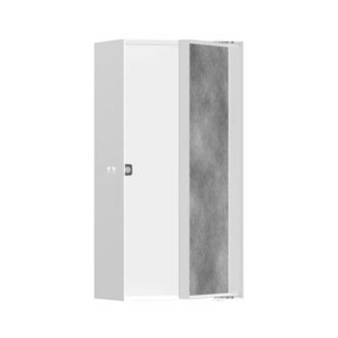 hansgrohe XtraStoris Rock Wandnische 150x300x100mm, m befl. Tür, mattweiß