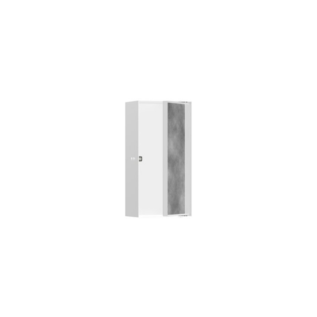 hansgrohe XtraStoris Rock Wandnische 150x300x100mm, m befl. Tür, mattweiß