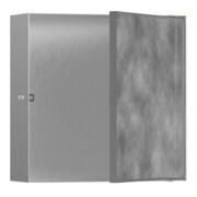 hansgrohe XtraStoris Rock Wandnische 300x300x100mm, m befl. T., ES Optic