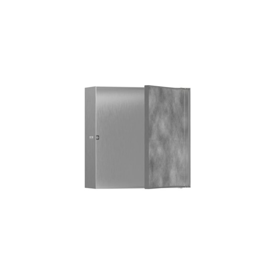 hansgrohe XtraStoris Rock Wandnische 300x300x100mm, m befl. T., ES Optic