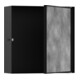 hansgrohe XtraStoris Rock Wandnische 300x300x100mm, m befl. Tür, mattschwarz-1
