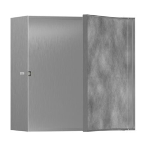 hansgrohe XtraStoris Rock Wandnische 300x300x140mm, m befl. T., ES Optic
