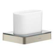 hansgrohe Zahnglas Axor universal Glas, Wandmontage, brushed nickel