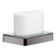 hansgrohe Zahnglas Axor universal Glas, Wandmontage, polished black chrome