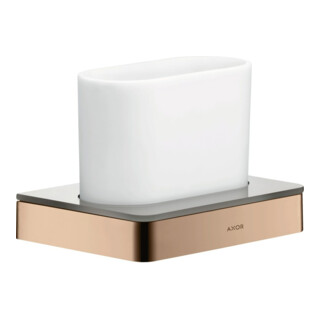 hansgrohe Zahnglas Axor universal Glas, Wandmontage, polished red gold