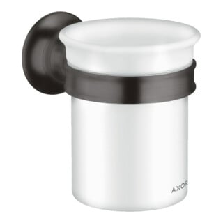hansgrohe Zahnputzbecher Axor Montreux Gl., Ha. Met., Wandmont., brush. bla vc