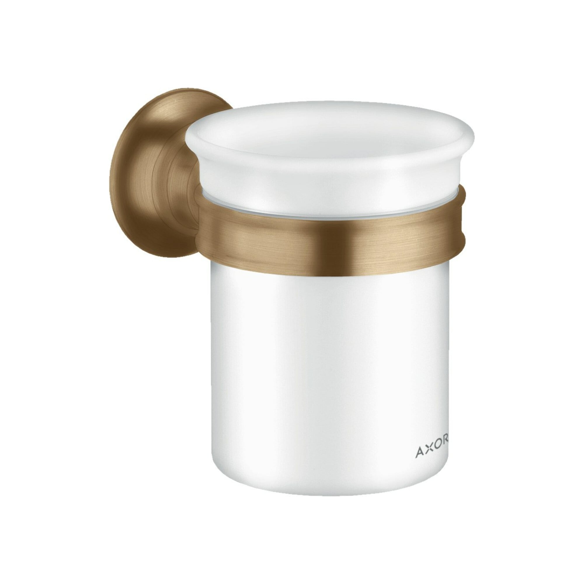 hansgrohe Zahnputzbecher Axor Montreux Gl., Ha. Met., Wandmont., brushed bronze