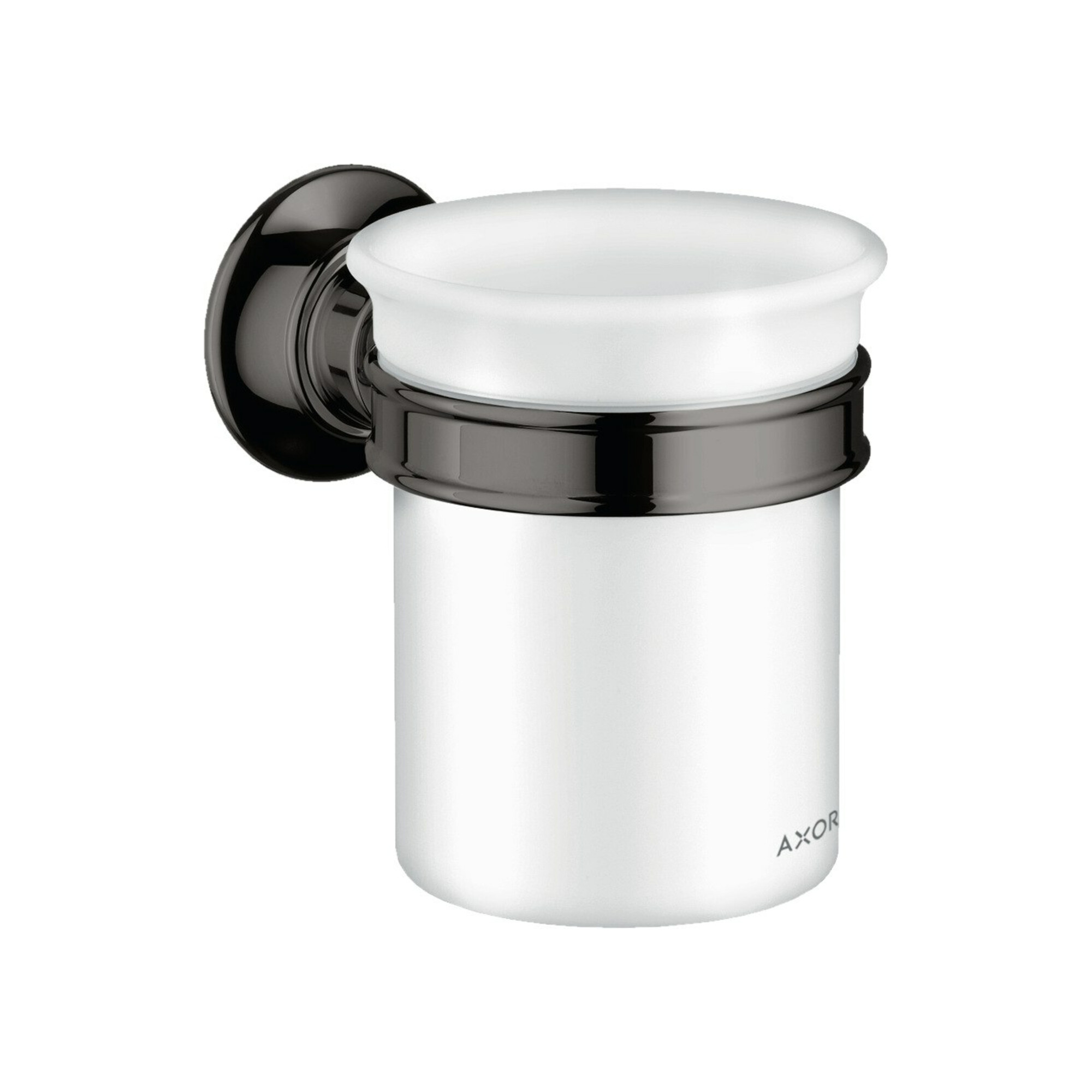 hansgrohe Zahnputzbecher Axor Montreux Gl., Ha. Met., Wandmont., pol. bla vc