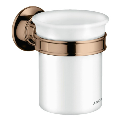 hansgrohe Zahnputzbecher Axor Montreux Gl., Ha. Met., Wandmont., pol. red gold