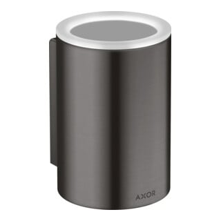 hansgrohe Zahnputzbecher Axor Universal Circular d 76x114mm, Wandmont., brush. bla chrome