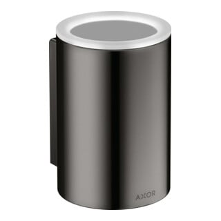 hansgrohe Zahnputzbecher Axor Universal Circular d 76x114mm, Wandmont., pol. black chrome