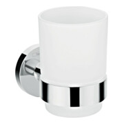 hansgrohe Zahnputzbecher Logis Universal Wandmont., Glaseins. Mattglas, Met., chr