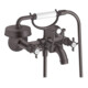 hansgrohe Zwei-Griff-Spültischarmatur Axor Montreux AP, A 224mm, m Kreuzgr., brush. bla vc-1
