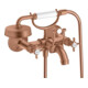 hansgrohe Zwei-Griff-Spültischarmatur Axor Montreux AP, A 224mm, m Kreuzgr., brush. r gol-1