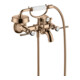 hansgrohe Zwei-Griff-Spültischarmatur Axor Montreux AP, Ausl. 224mm, m Hebelgr., pol. r gold-1