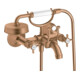 hansgrohe Zwei-Griff-Spültischarmatur Axor Montreux AP, Ausl. 224mm, m Kreuzgr., brush. bron-1