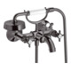 hansgrohe Zwei-Griff-Spültischarmatur Axor Montreux AP, Ausl. 224mm, m Kreuzgr., pol. bla vc-1