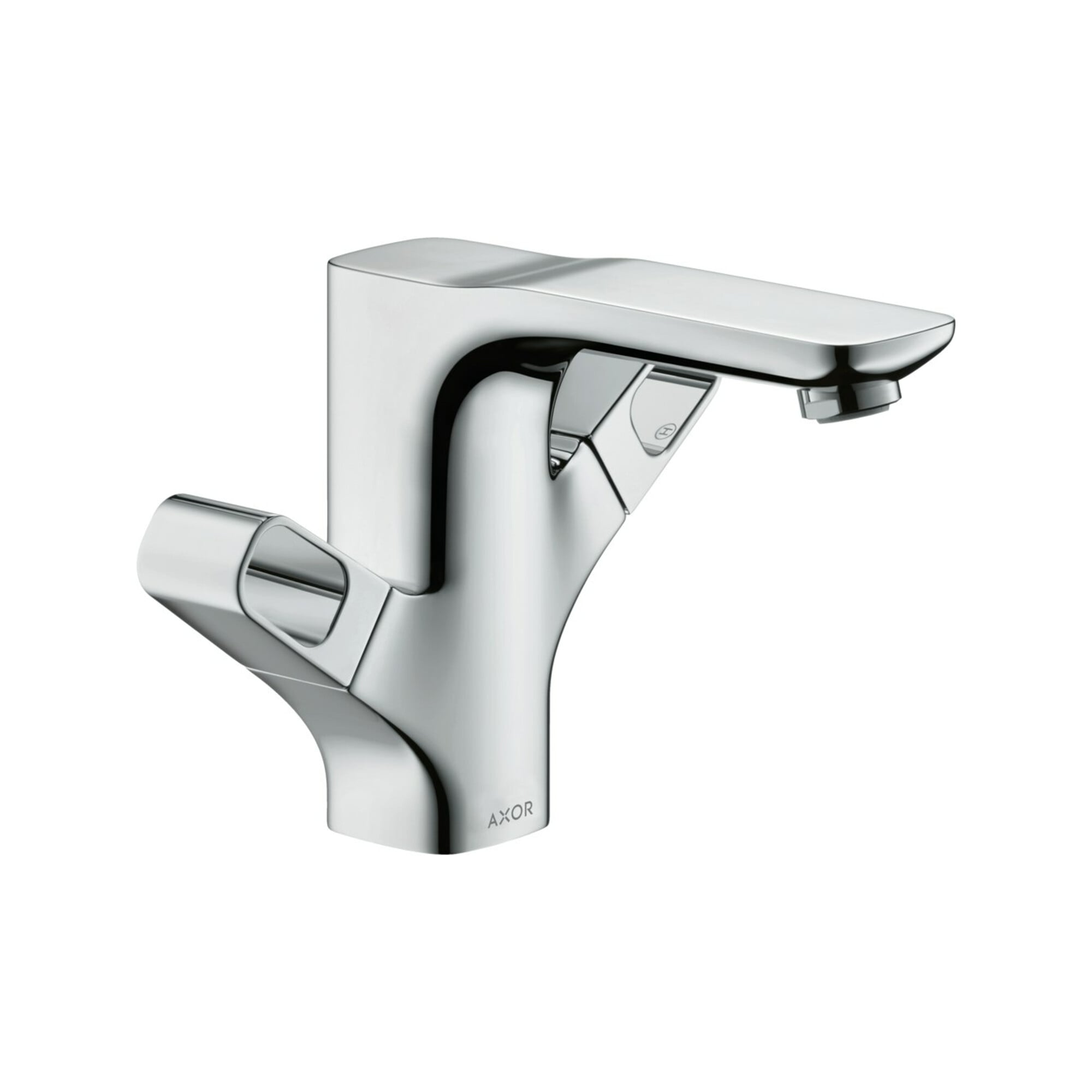 hansgrohe Zwei-Griff-Waschtischarmatur 120 Axor Urquiola Ausl. 139mm, m Zugst.Abl.Gar., brush. br
