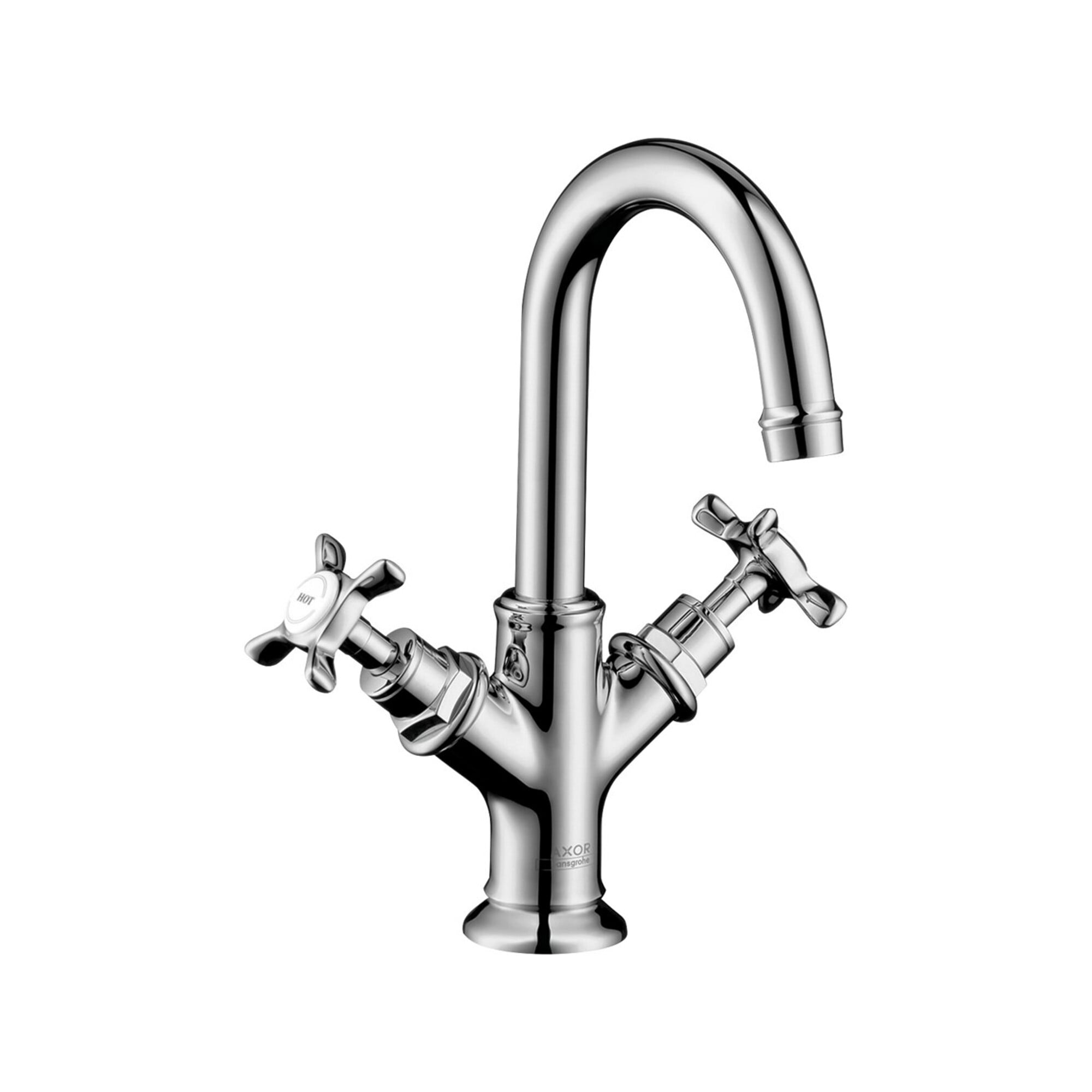 hansgrohe Zwei-Griff-Waschtischarmatur 160 Axor Montreux m Kreuzgr., Zugst.Abl.Gar., f HWB, chrom