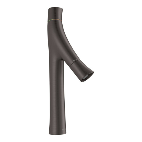 hansgrohe Zwei-Griff-Waschtischarmatur 170 Axor Starck Organic A 116mm, unver Abl.garn, brush. bla vc