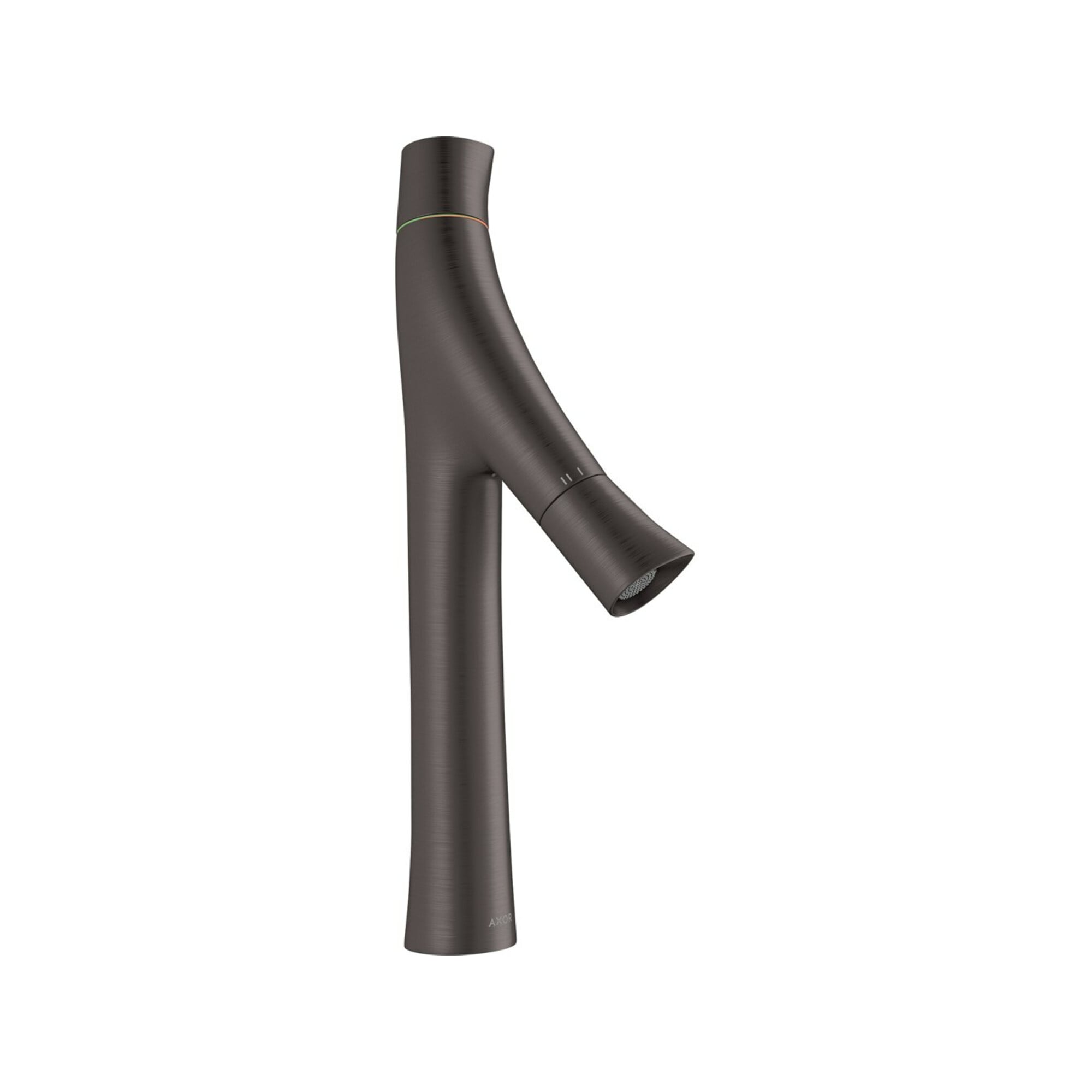 hansgrohe Zwei-Griff-Waschtischarmatur 170 Axor Starck Organic A 116mm, unver Abl.garn, brush. bla vc