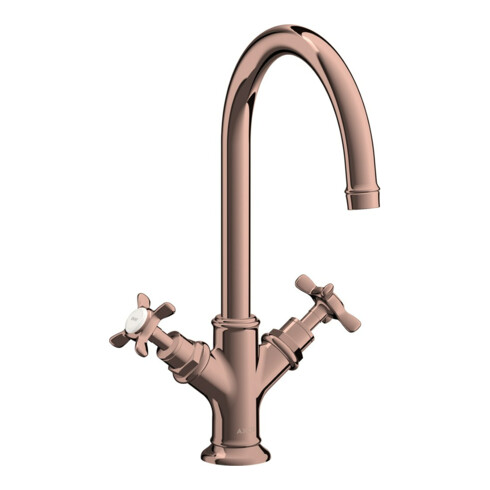 hansgrohe Zwei-Griff-Waschtischarmatur 210 Axor Montreux A 175mm, m KrG, m ZugstAblGar, po r gol