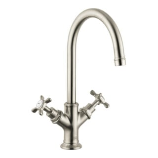 hansgrohe Zwei-Griff-Waschtischarmatur 210 Axor Montreux A 175mm, m KrG, unver Abl., brush. ni.