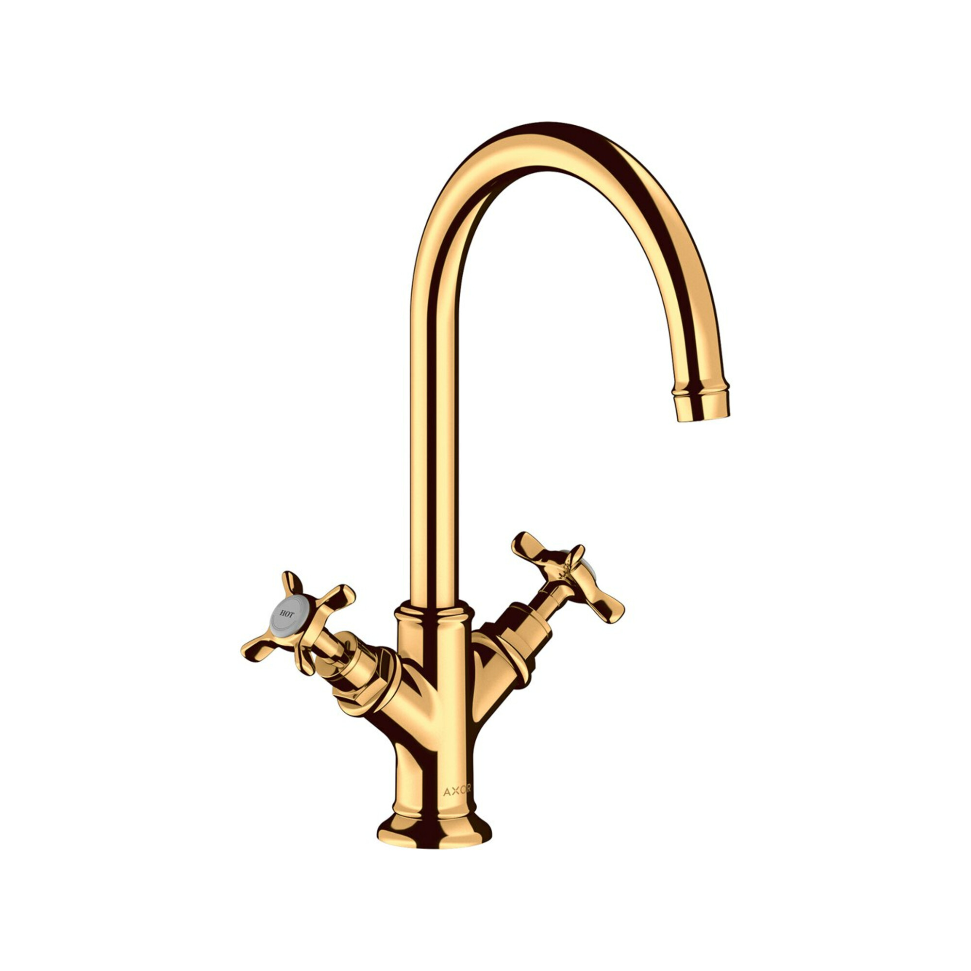 hansgrohe Zwei-Griff-Waschtischarmatur 210 Axor Montreux A 175mm, m KrG, unver Abl., pol. gol opt