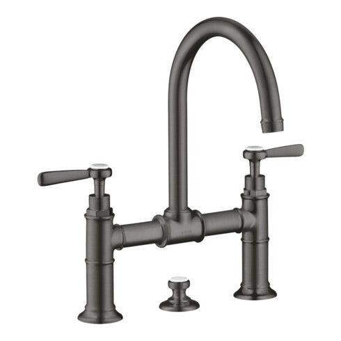 hansgrohe Zwei-Griff-Waschtischarmatur 220 Axor Montreux A 175mm, m H-Gr, ZugstAblGar, b bla vc