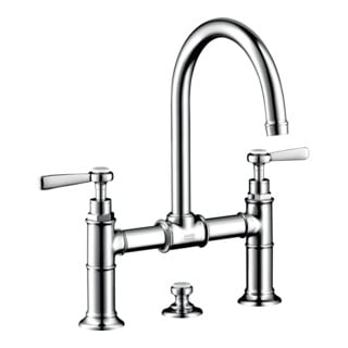 hansgrohe Zwei-Griff-Waschtischarmatur 220 Axor Montreux A 175mm, m H-Gr, ZugstAblGar, ED