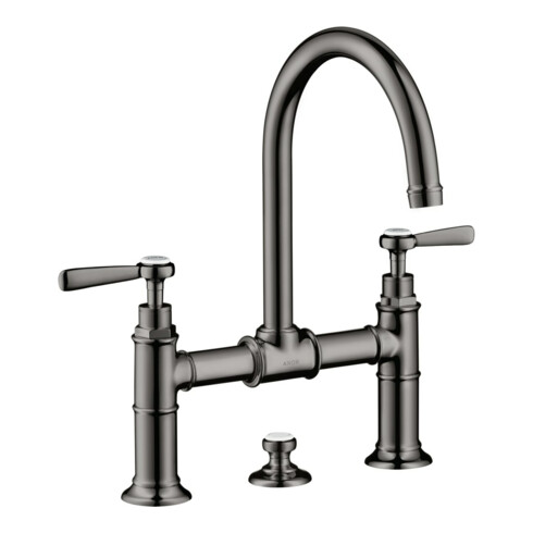 hansgrohe Zwei-Griff-Waschtischarmatur 220 Axor Montreux A 175mm, m H-Gr, ZugstAblGar, po bla vc