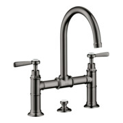 hansgrohe Zwei-Griff-Waschtischarmatur 220 Axor Montreux A 175mm, m H-Gr, ZugstAblGar, po bla vc