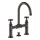hansgrohe Zwei-Griff-Waschtischarmatur 220 Axor Montreux A 175mm, m Kreuz, ZugstAblGar, b bla vc-1