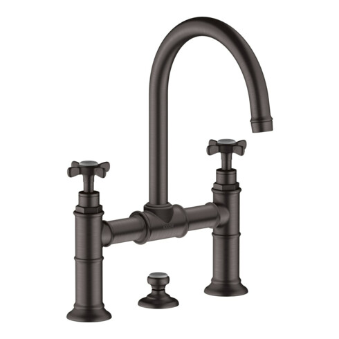hansgrohe Zwei-Griff-Waschtischarmatur 220 Axor Montreux A 175mm, m Kreuz, ZugstAblGar, b bla vc