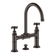 hansgrohe Zwei-Griff-Waschtischarmatur 220 Axor Montreux A 175mm, m Kreuz, ZugstAblGar, b bla vc