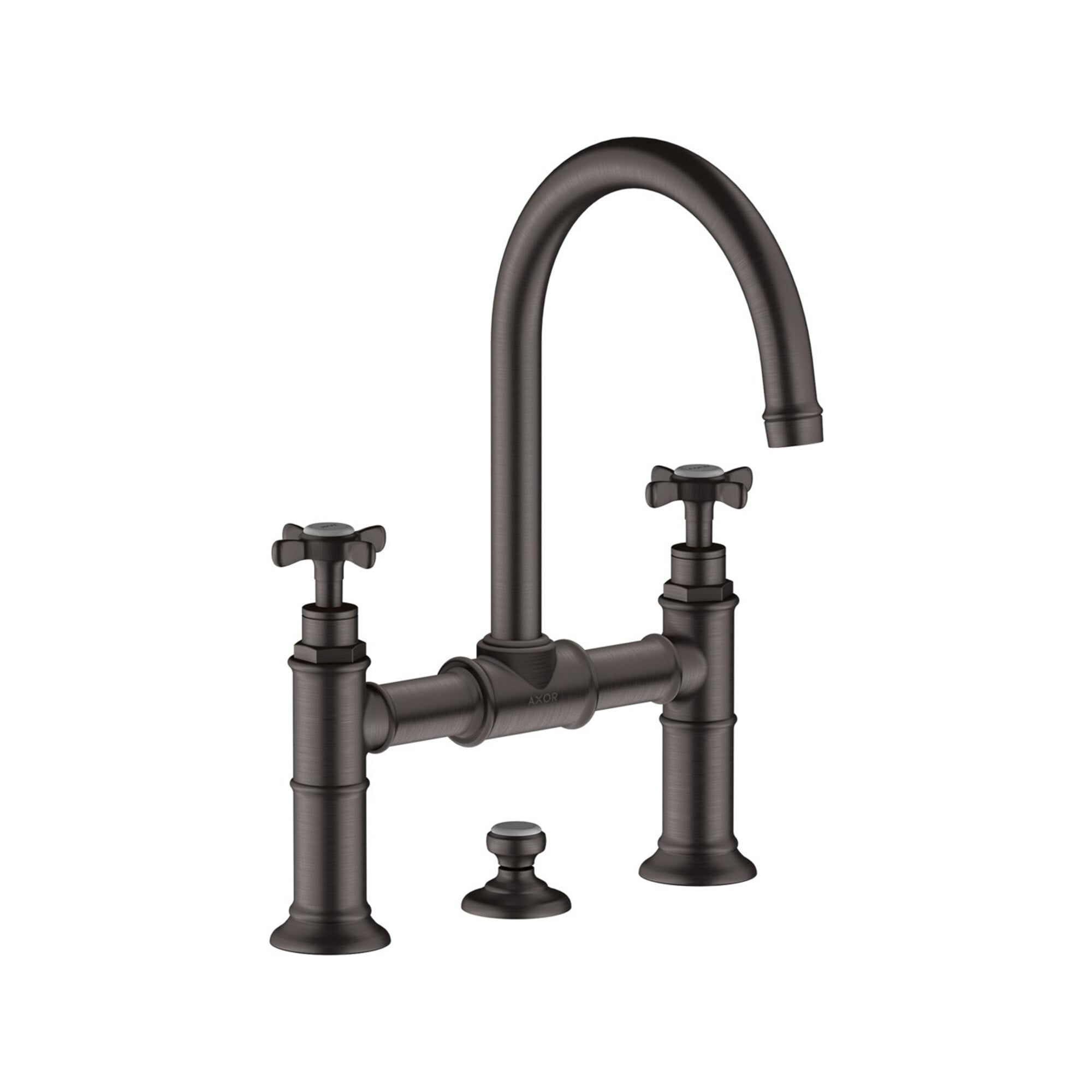 hansgrohe Zwei-Griff-Waschtischarmatur 220 Axor Montreux A 175mm, m Kreuz, ZugstAblGar, b bla vc