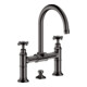 hansgrohe Zwei-Griff-Waschtischarmatur 220 Axor Montreux A 175mm, m Kreuz, ZugstAblGar, po bla vc-1
