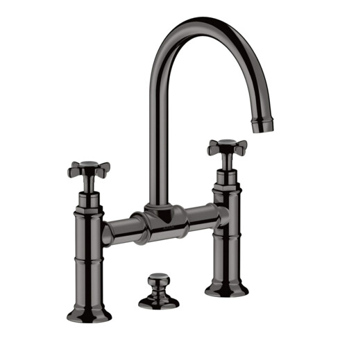 hansgrohe Zwei-Griff-Waschtischarmatur 220 Axor Montreux A 175mm, m Kreuz, ZugstAblGar, po bla vc