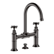 hansgrohe Zwei-Griff-Waschtischarmatur 220 Axor Montreux A 175mm, m Kreuz, ZugstAblGar, po bla vc