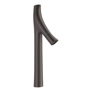 hansgrohe Zwei-Griff-Waschtischarmatur 240 Axor Starck Organic A 124mm, unver Abl.garn, brush. bla vc