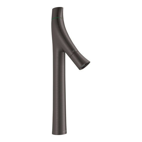 hansgrohe Zwei-Griff-Waschtischarmatur 240 Axor Starck Organic A 124mm, unver Abl.garn, brush. bla vc