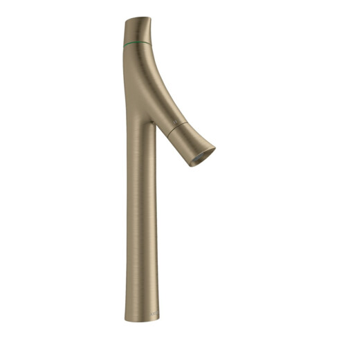 hansgrohe Zwei-Griff-Waschtischarmatur 240 Axor Starck Organic A 124mm, unver Abl.garn, brush. ni.