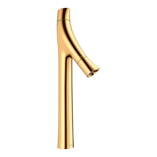 hansgrohe Zwei-Griff-Waschtischarmatur 240 Axor Starck Organic A 124mm, unver Abl.garn, pol. gol opt